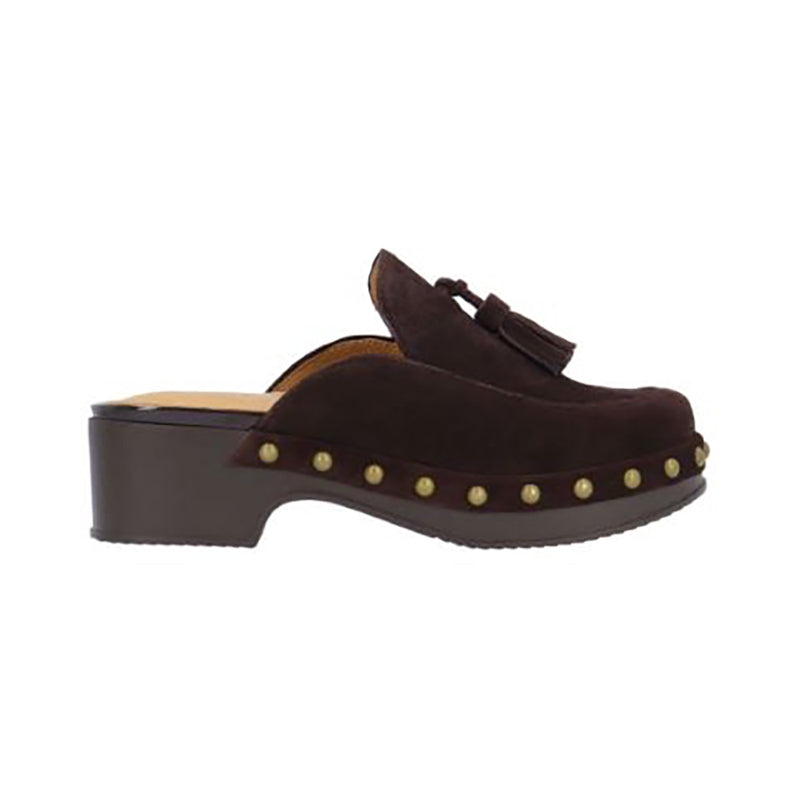 L'Amour Des Pieds Leather Round Toe Clog | Simons Shoes