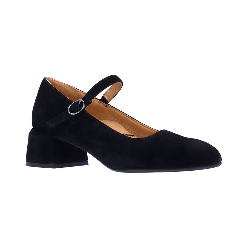 L'Amour Des Pieds Katriel Womens Shoes Black Kid Suede