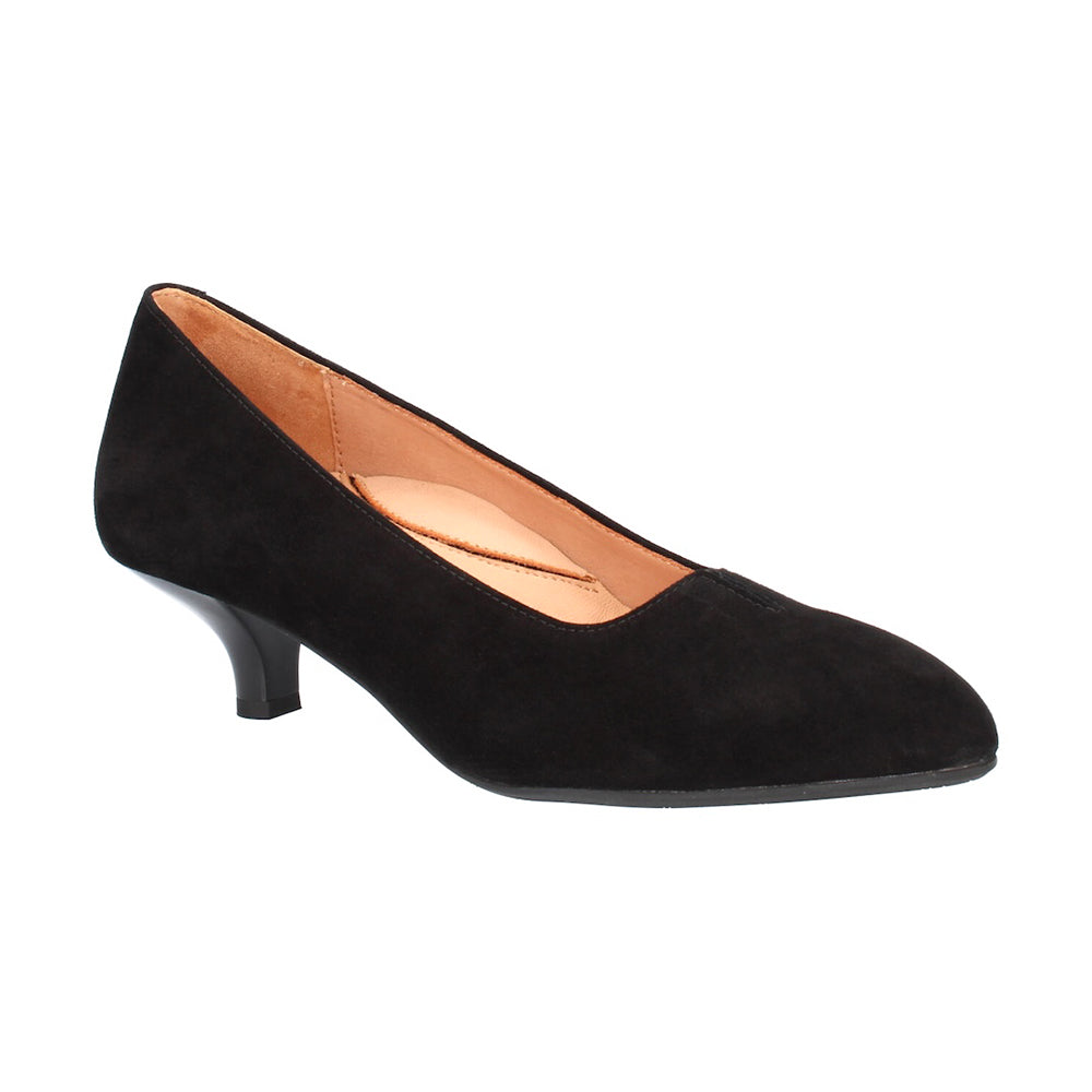 L'Amour Des Pieds Kavan Pump Womens Shoes Black Kid Suede