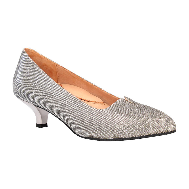 L'Amour Des Pieds Kavan Pump Womens Shoes Pewter Dance Glitter
