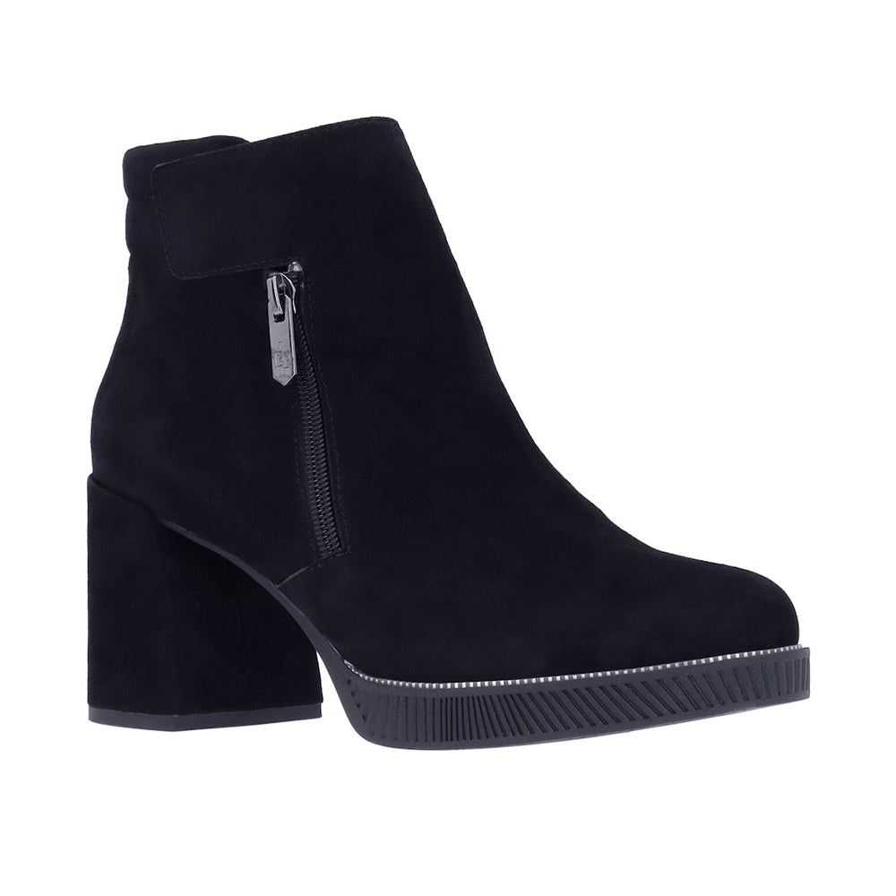 L'Amour Des Pieds Lanelle Boot Womens Shoes Black Kid Suede