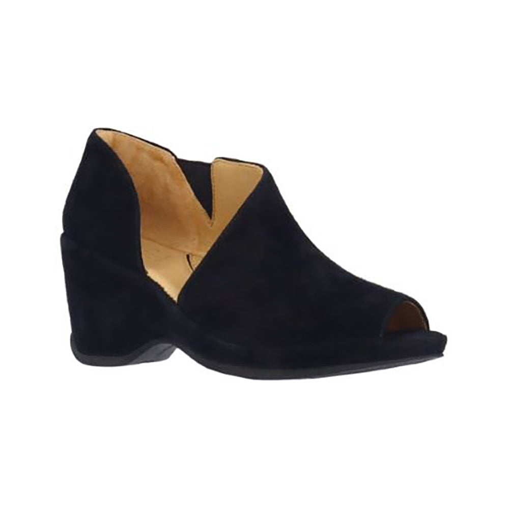 L'Amour Des Pieds Oksana Sandal Black Kid Suede