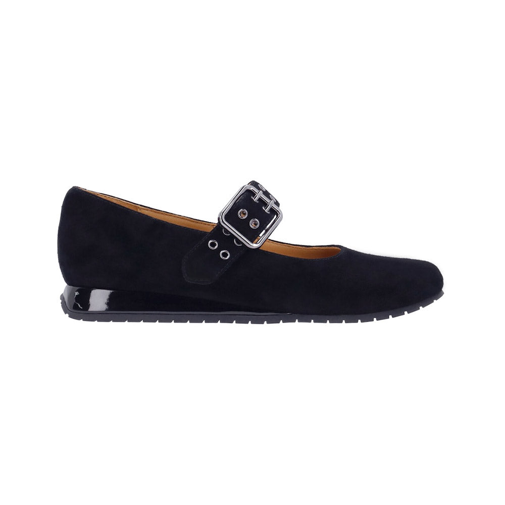 L'Amour Des Pieds Tanzy Womens Shoes Black Kid Suede
