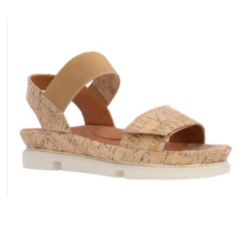 L'Amour Des Pieds VEDIKA Womens Shoes Natural Gold Cork