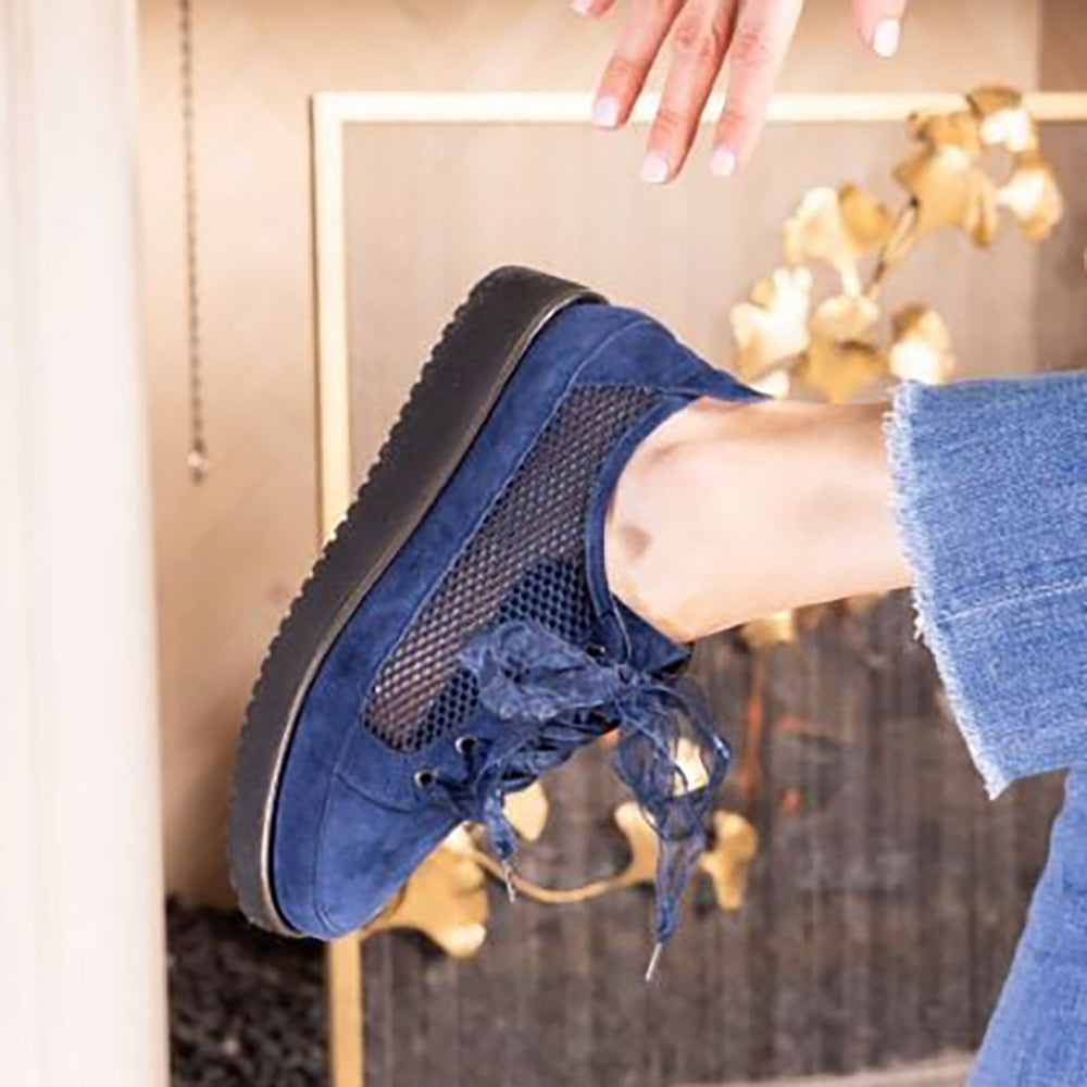 L'Amour Des Pieds Zafira Leather Mesh Sneaker | Simons Shoes