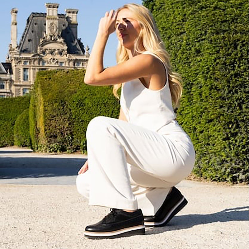 L'Amour Des Pieds Zorielle Platform Leather Oxford