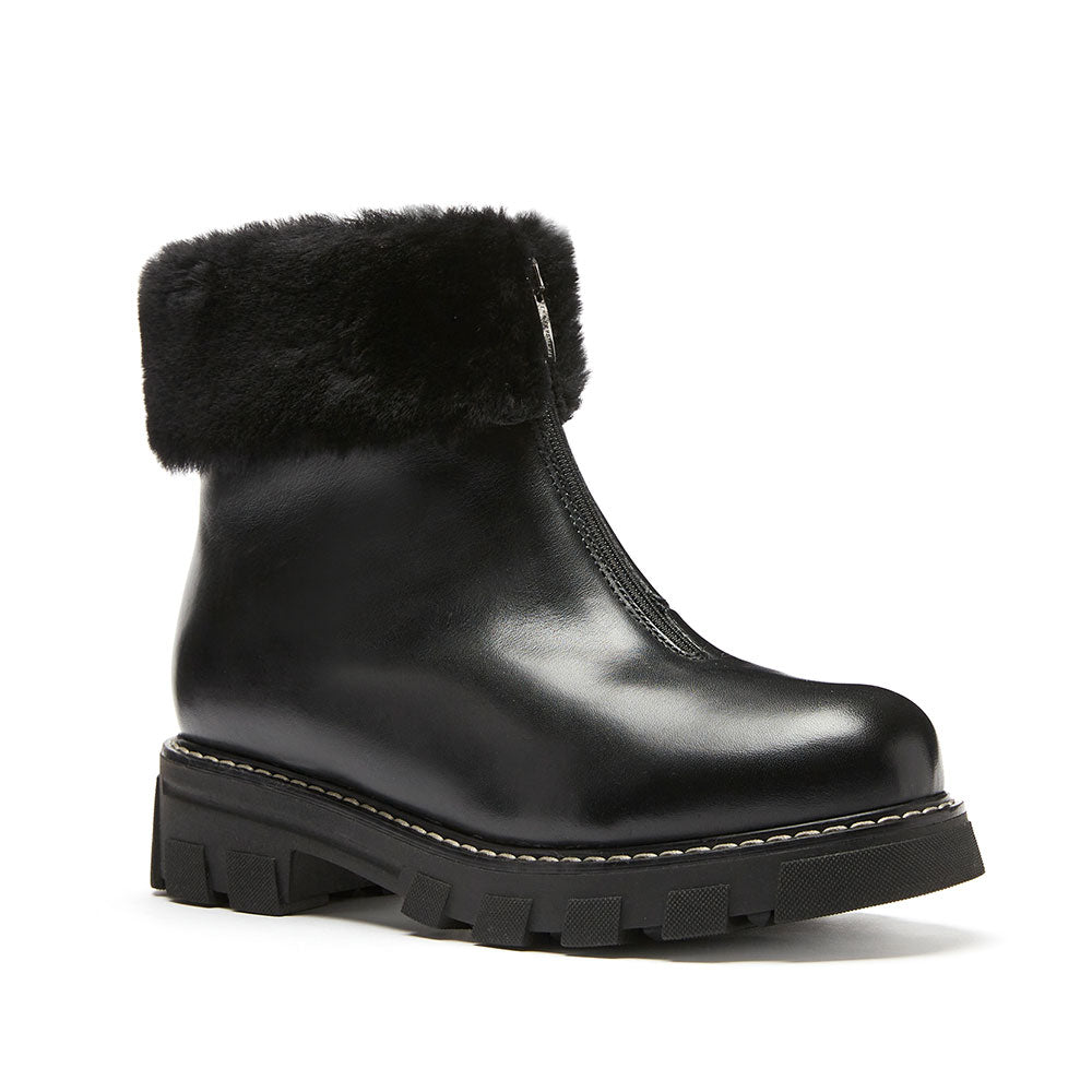 La Canadienne Abba Waterproof Boot Womens Shoes Black Leather