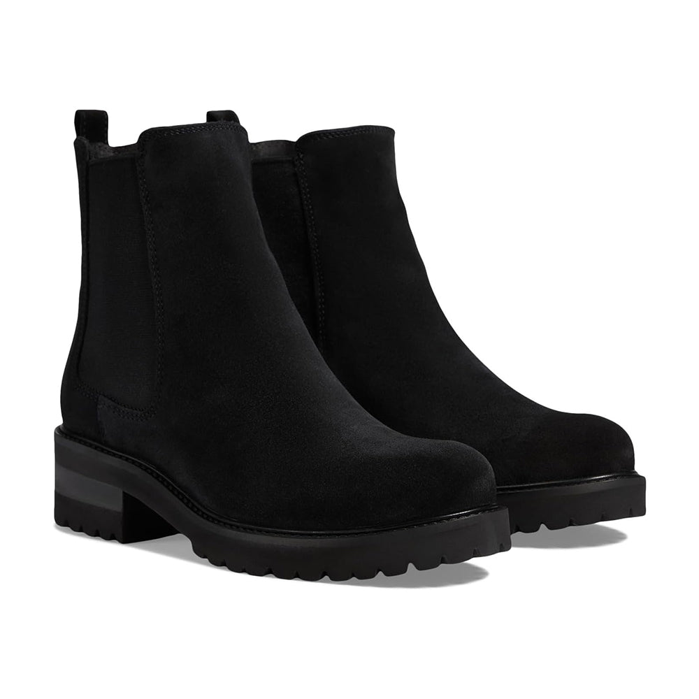 La Canadienne Conner Waterproof Chelsea Boot Womens Shoes Black Suede
