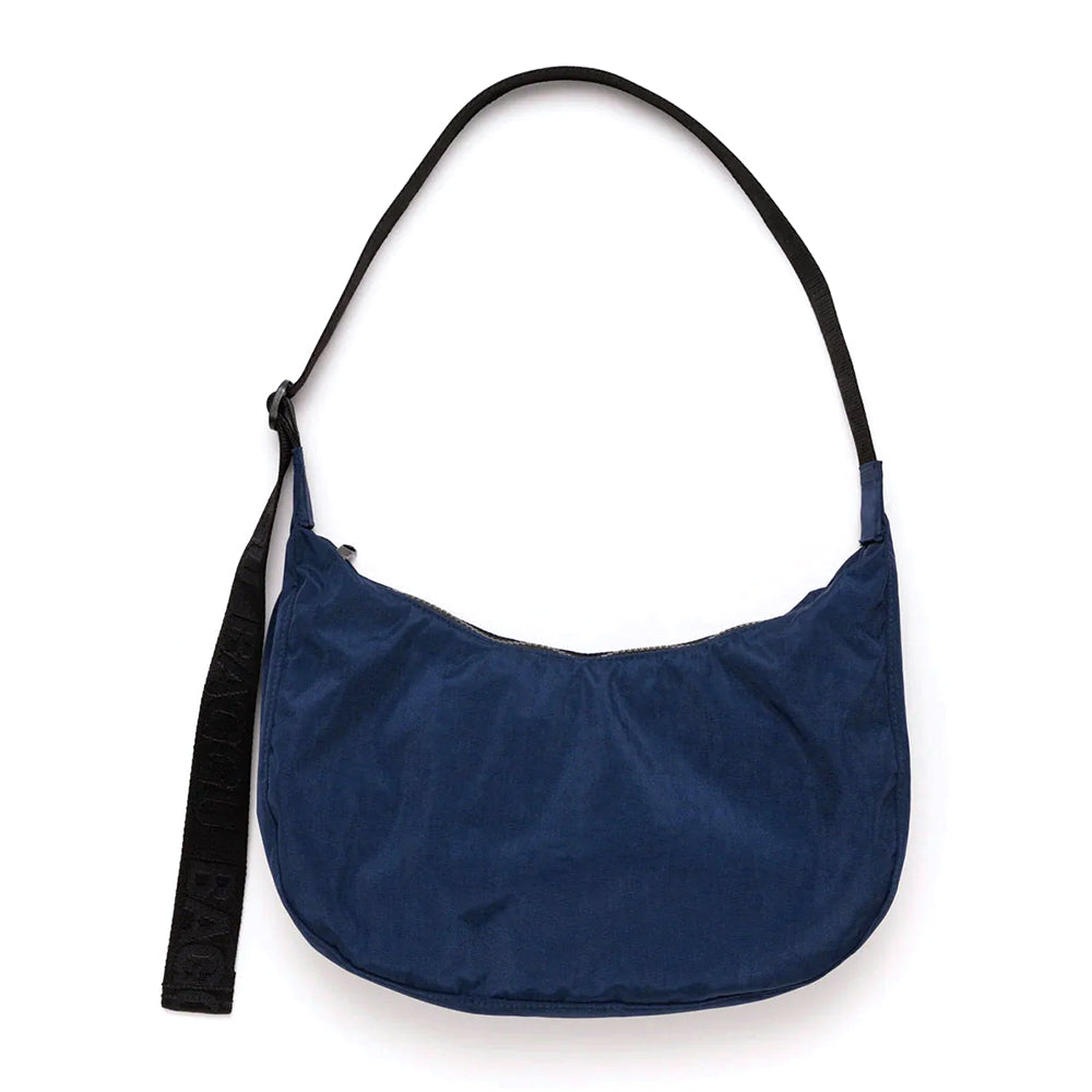 Baggu Medium Nylon Crescent Handbags Navy