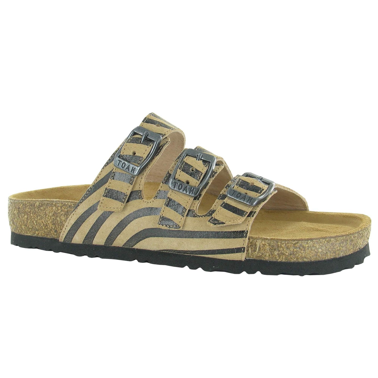 Naot Austin Sandal Womens Shoes Tan Zebra