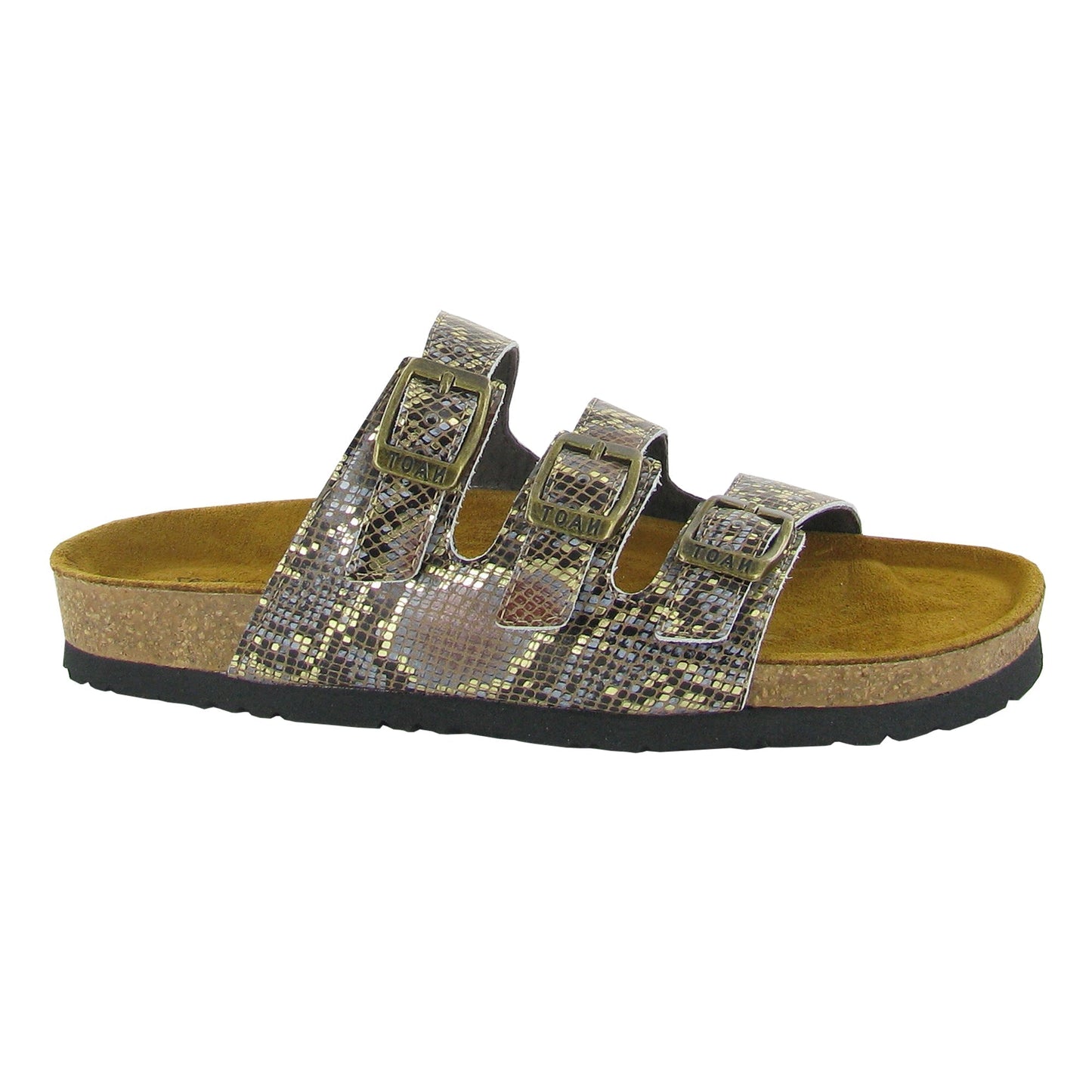 Naot Austin Sandal Womens Shoes Golden Python