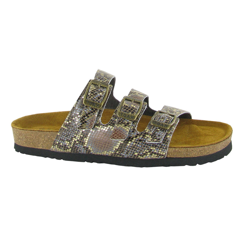 Naot Austin Sandal Womens Shoes Golden Python