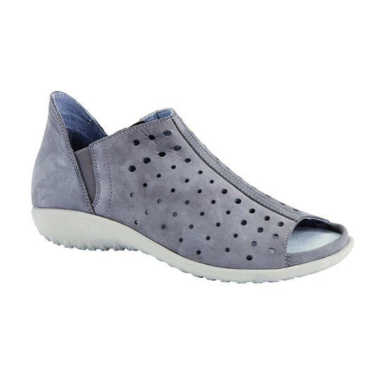 Naot Hikoi Perforated Flat Sandal (11168) Womens Shoes Grey