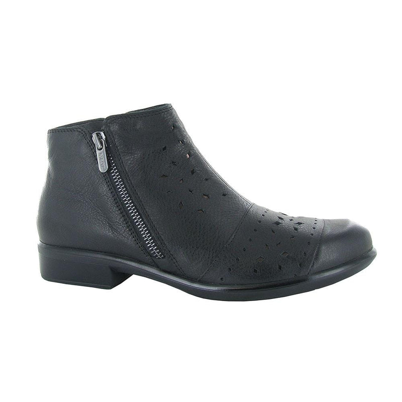 Naot Matagi Ankle Bootie (26074) Womens Shoes Soft Black Lthr/Glass Brown