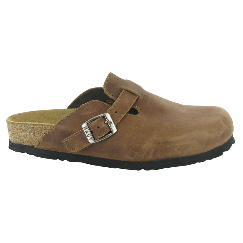 Naot Spring Clog (1000) Womens Shoes Saddle Brown Leather