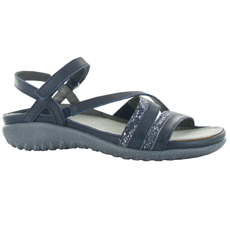 Naot Toi Sandal (11200) Womens Shoes Soft Ink Leather/Navy Python Leather