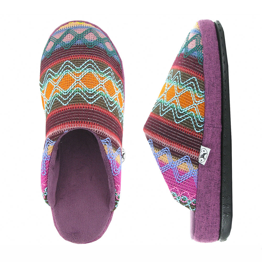 Naot Quietude Slipper (20017) Womens Shoes Purple/Orange/Blue