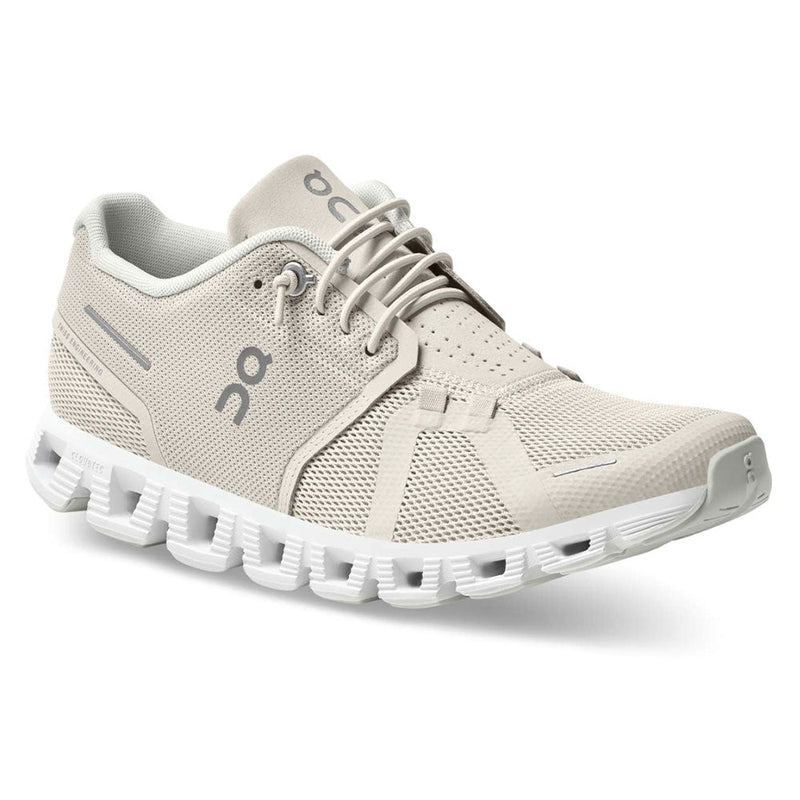ON Running Cloud 5 Women's Sneaker - Pearl/White Womens Shoes Pearl/White