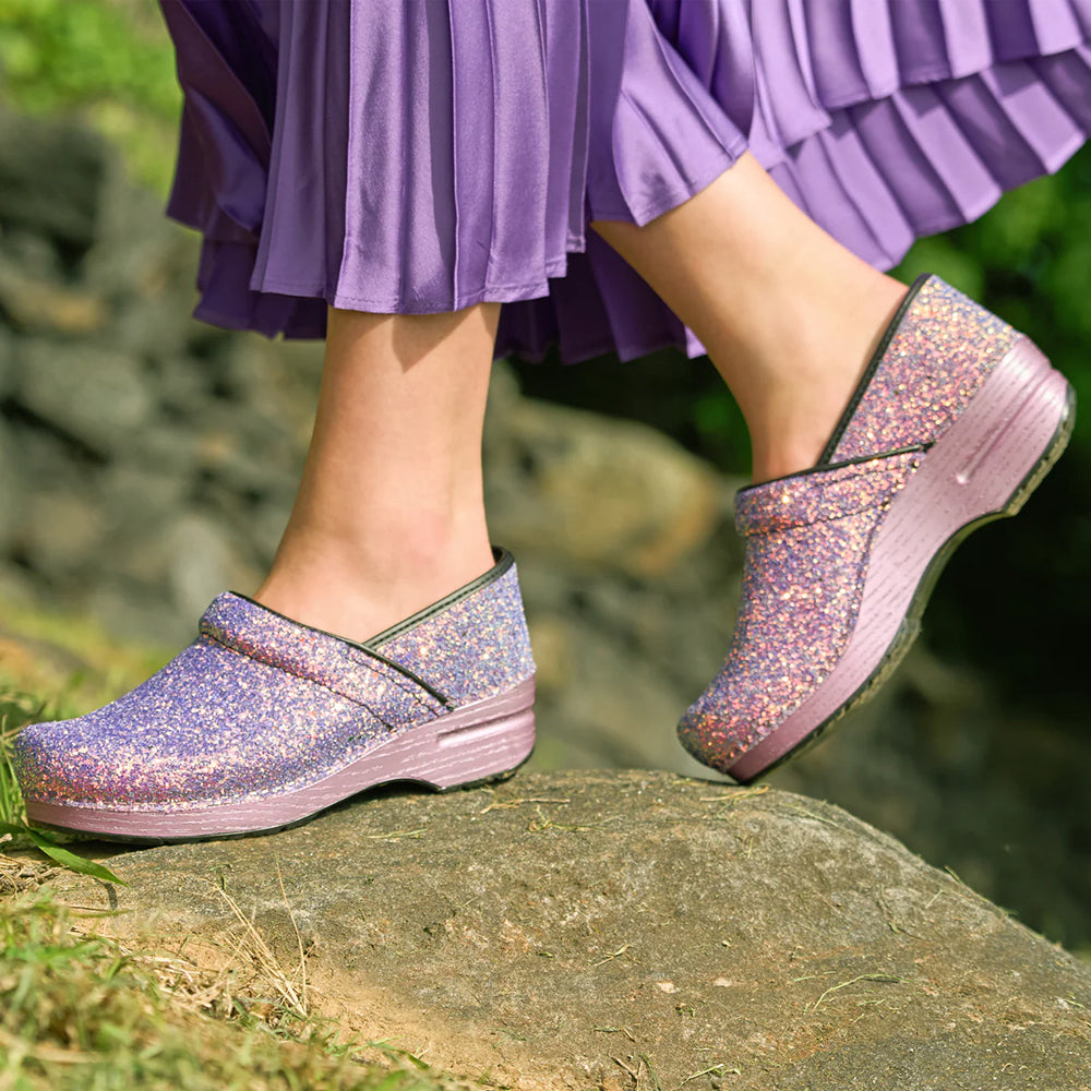 Dansko Professional Lilac Glitter Women's Womens Shoes