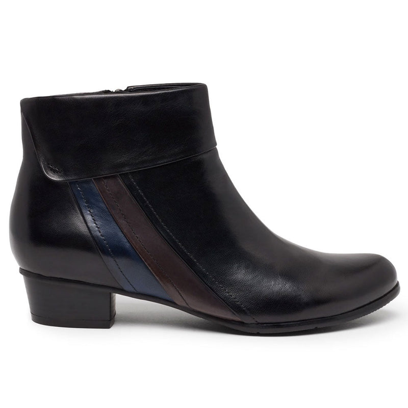 Regarde Le Ciel Stefany-369 Bootie Womens Shoes Black Combo