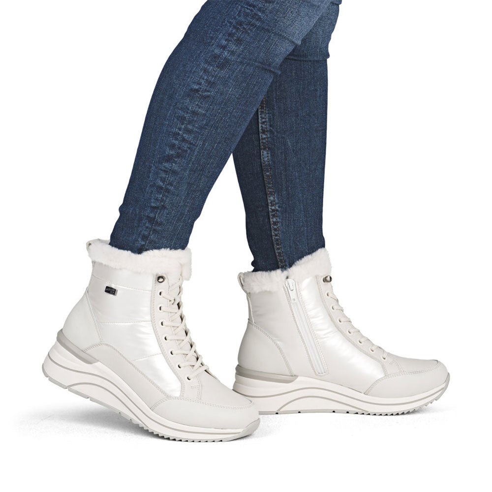Remonte D0T80 Womens Shoes OffWhite