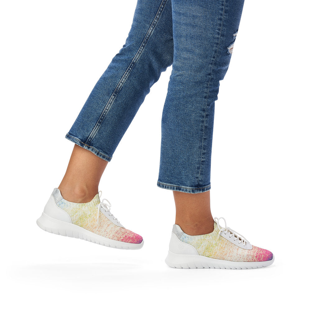 Remonte R5704 Womens Shoes Rainbow/White/Ice