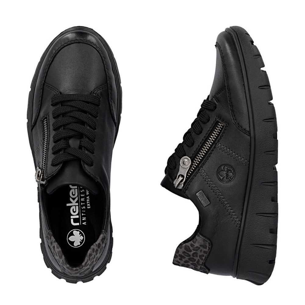Rieker N1301 Womens Shoes Schwarz