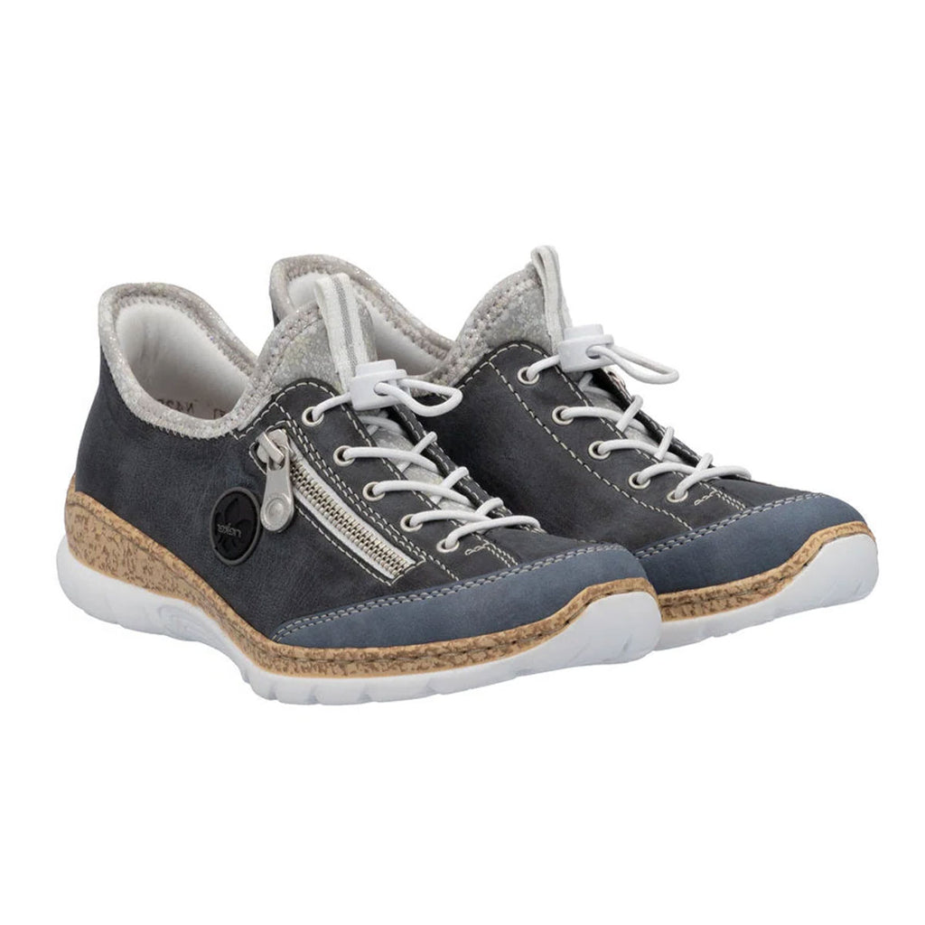 Rieker N42F2 Womens Shoes Lightblue