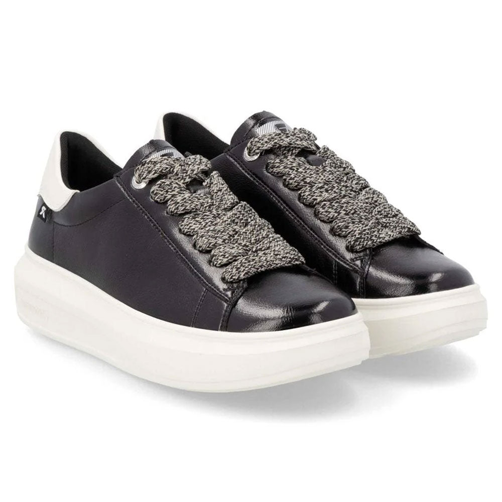 Rieker W1205 Womens Shoes Schwarz