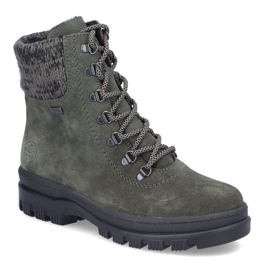 Rieker X8233 Womens Shoes Khaki
