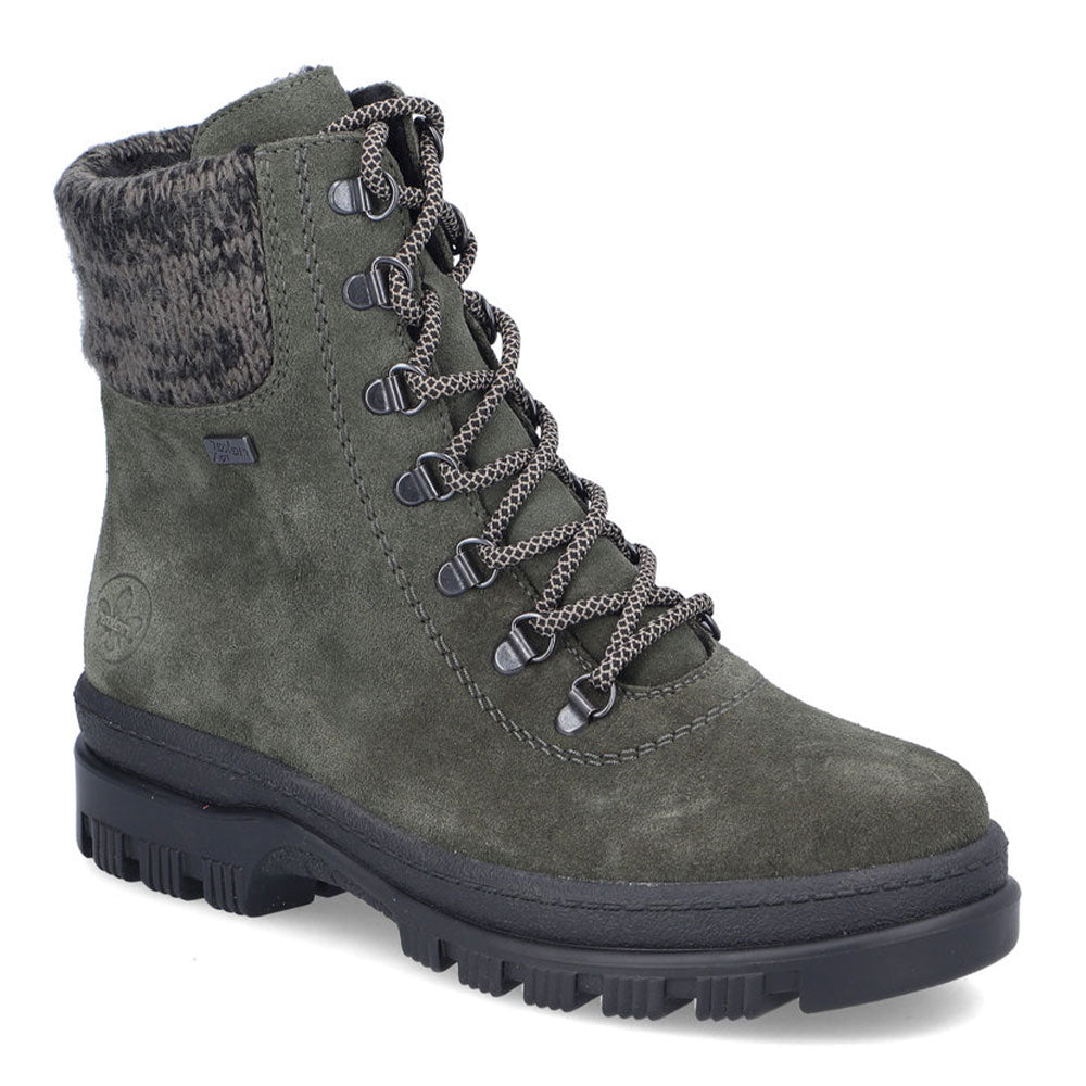 Rieker X8233 Womens Shoes Khaki