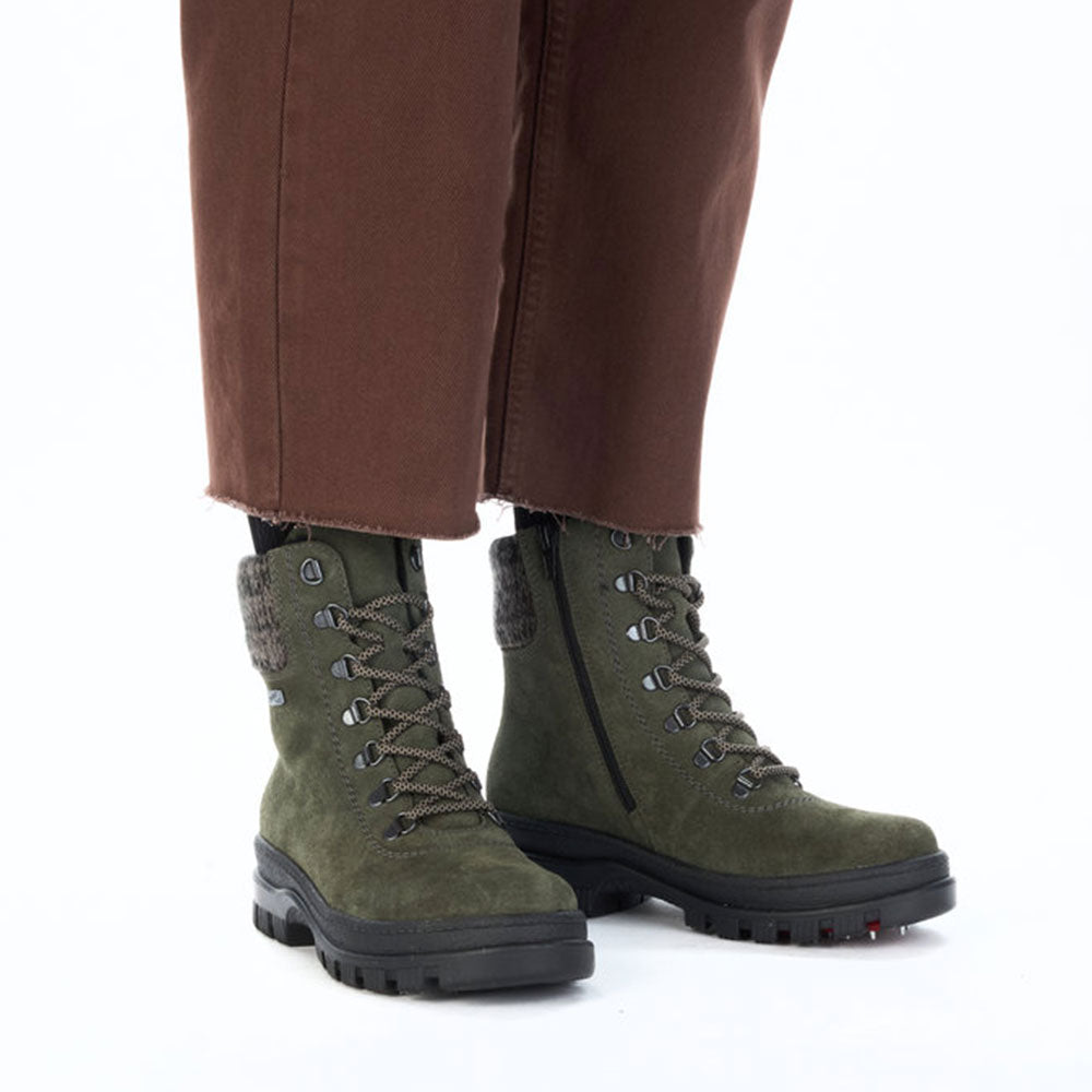 Rieker X8233 Womens Shoes Khaki