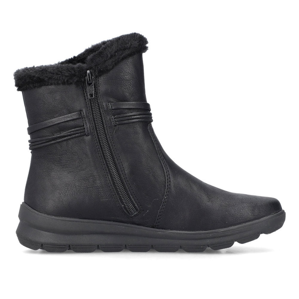 Rieker Z0070 Womens Shoes Schwarz