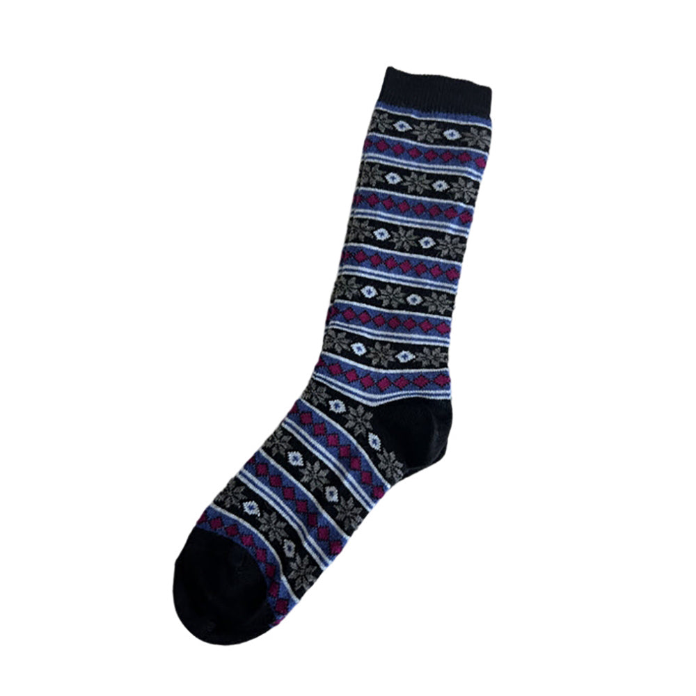 Tey Art Starry Stripe Womens Hosiery Black