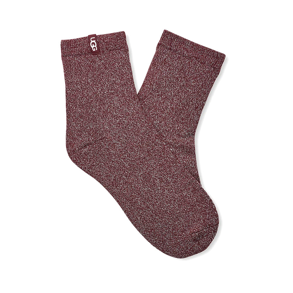 UGG Lavinia Shimmer Quarter Womens Hosiery Ugg-Wild Grape