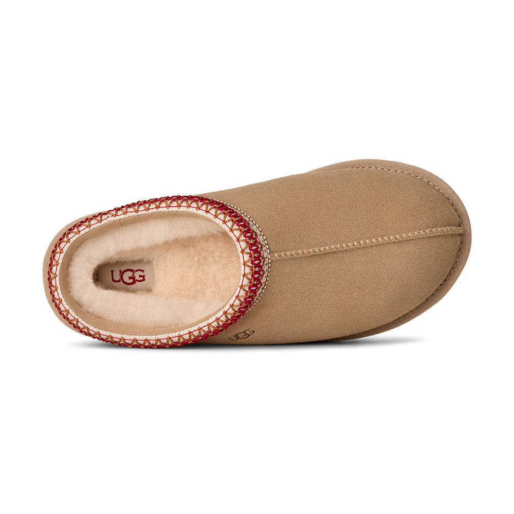 UGG Tasman II Sandy Dark Cherry Slipper | Top View | Simons Shoes