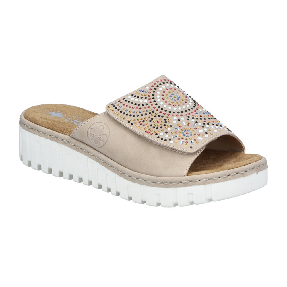 Rieker V1395 Womens Shoes Ginger