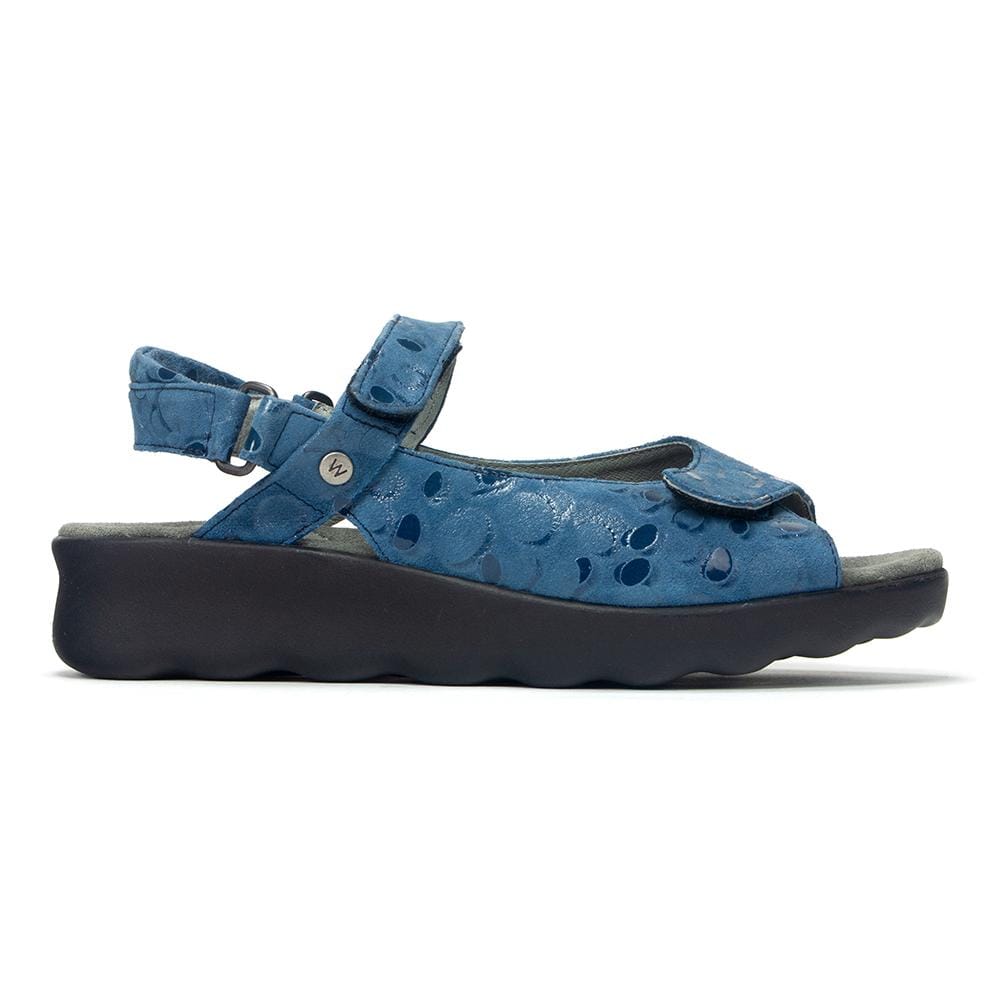 Wolky Pichu Sandal - 12-800 Blue Circles Womens Shoes 