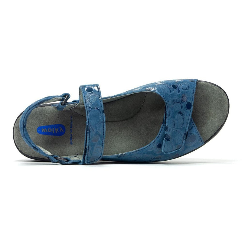 Wolky Pichu Sandal - 12-800 Blue Circles Womens Shoes 