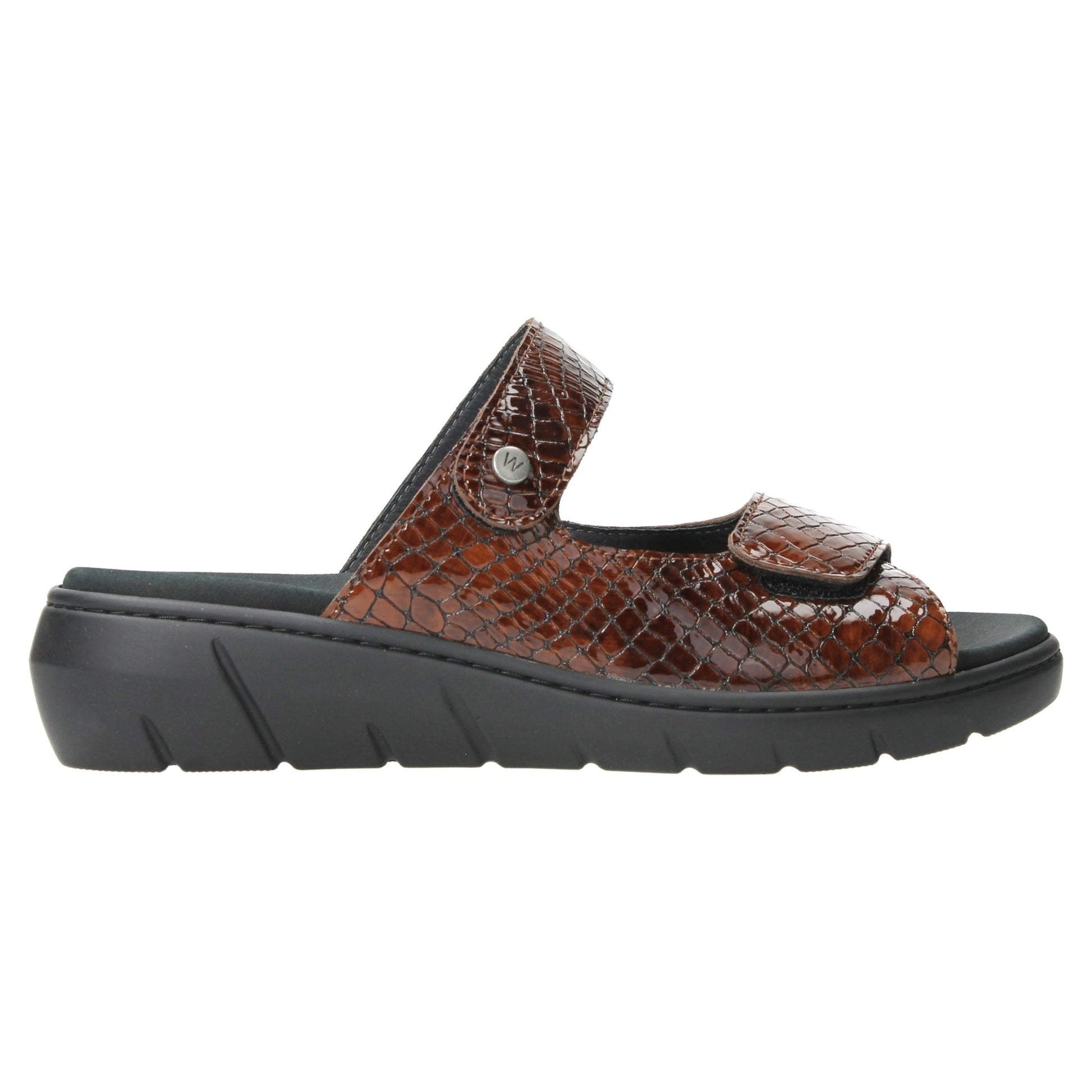 Wolky Cyprus Slide Sandal Womens Shoes 67-430 Cognac