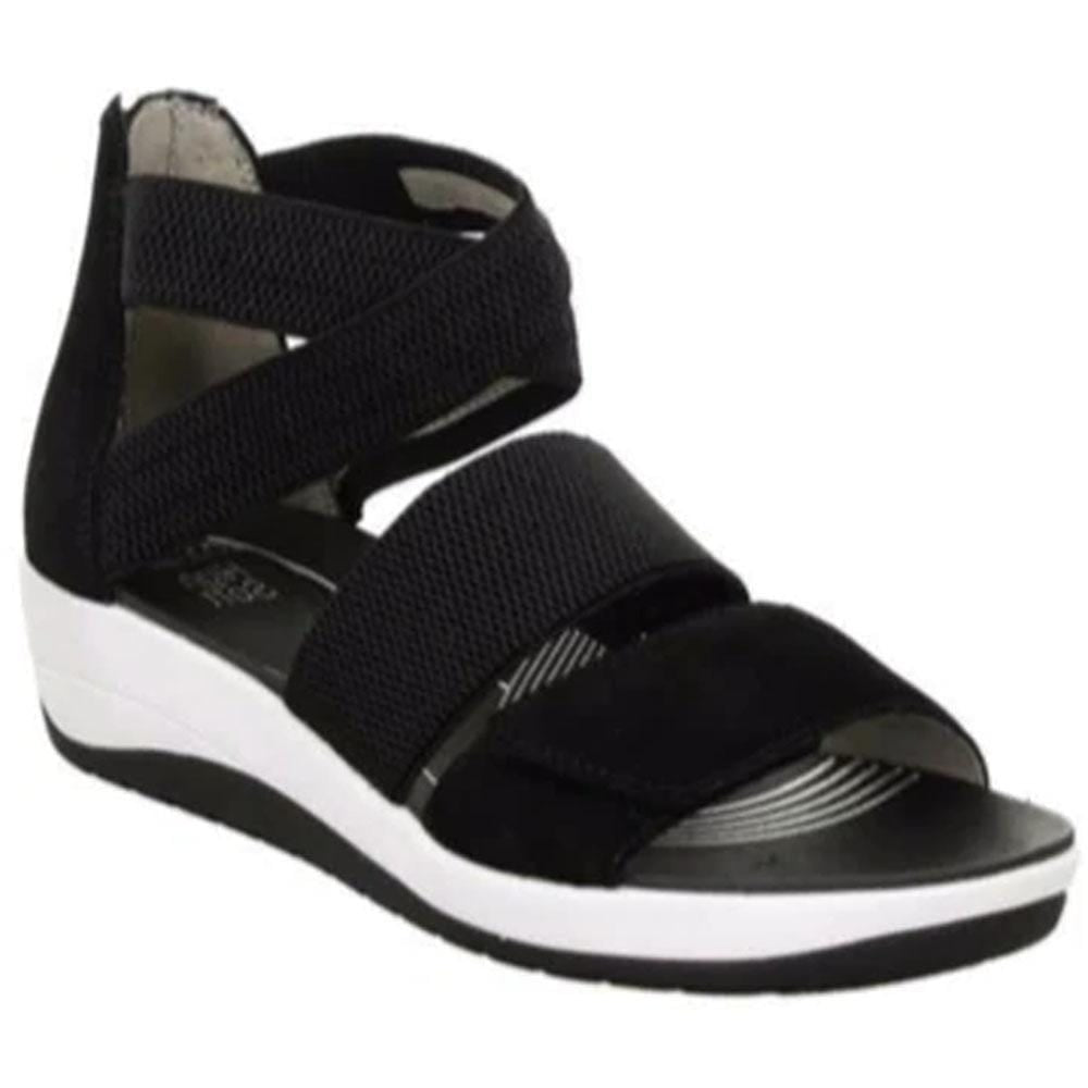 Ara Naples Sandal Womens Shoes Black Velour