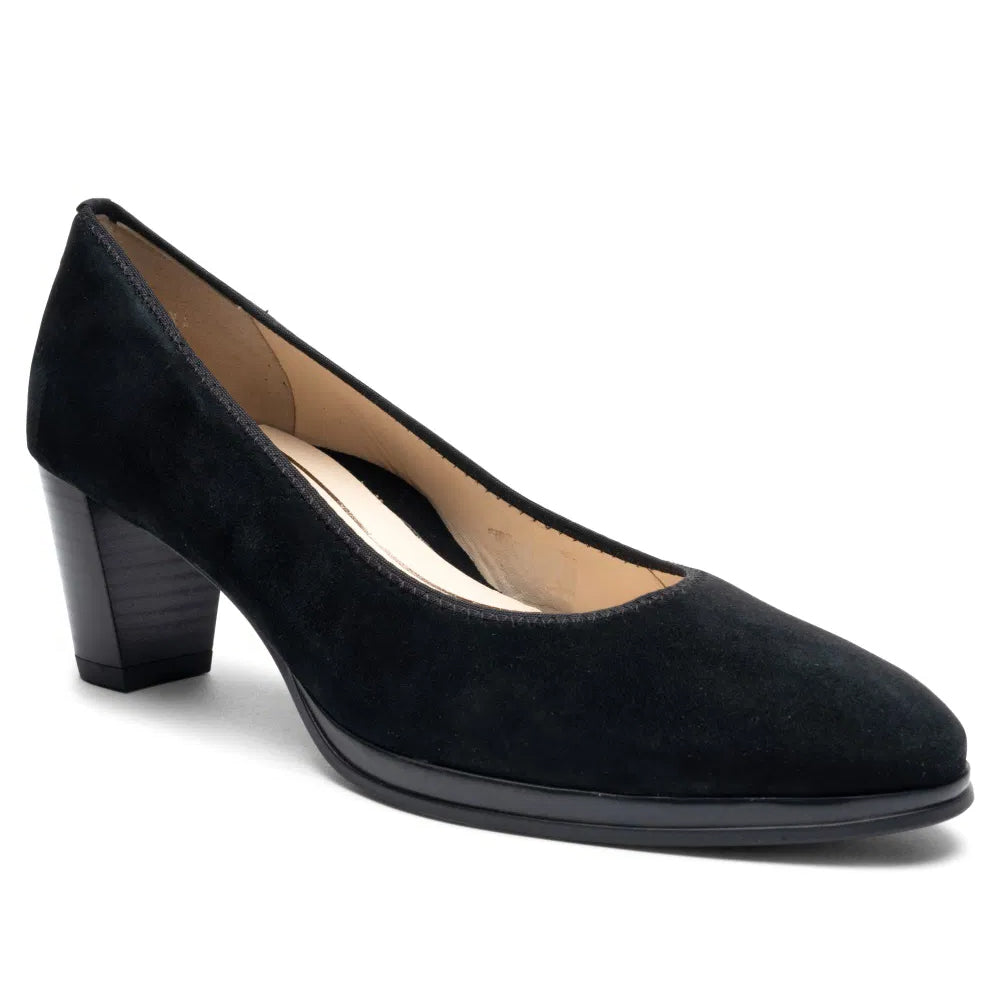 Ara Ophelia Black Suede 3 inch heel