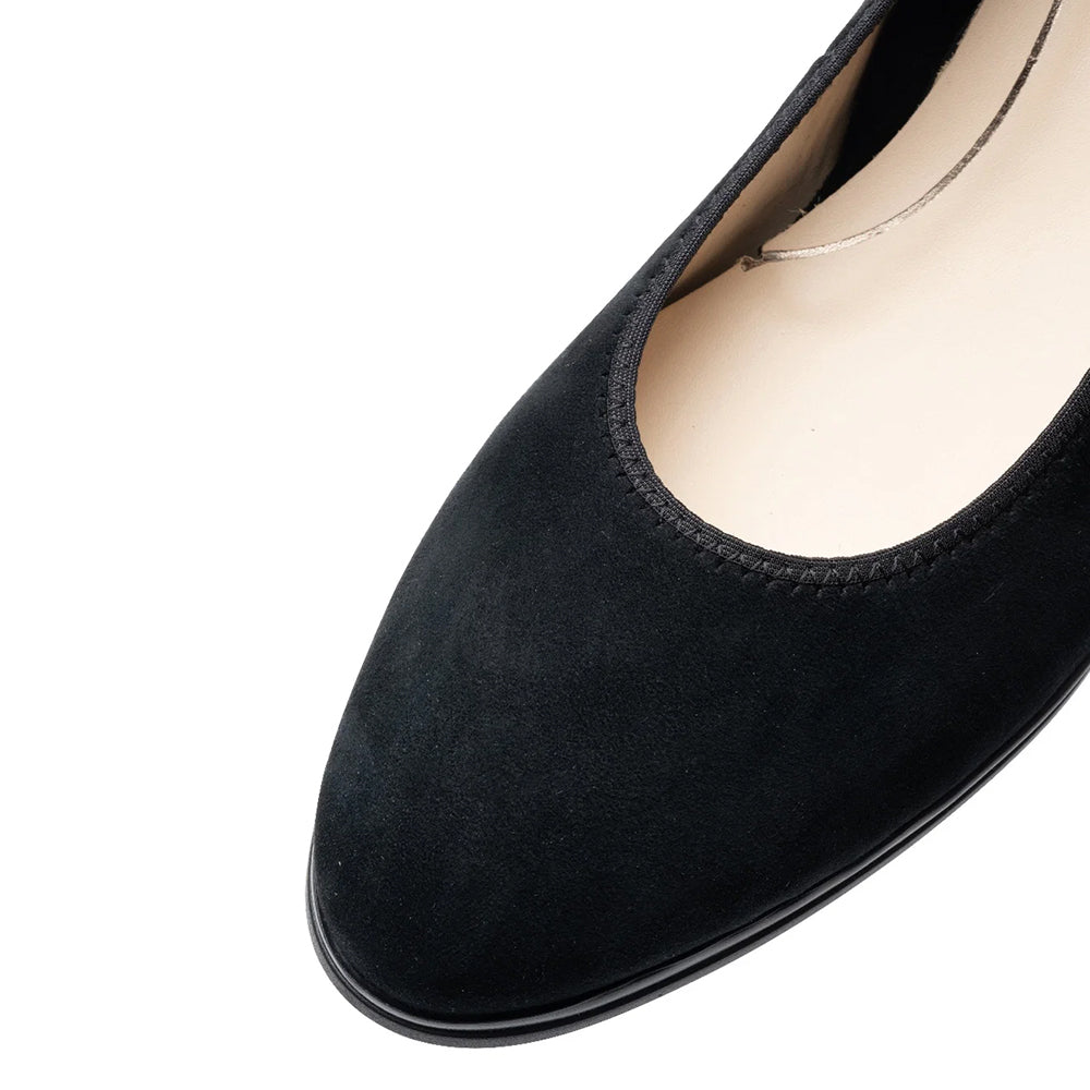 Ara Ophelia Black Suede 3 inch heel