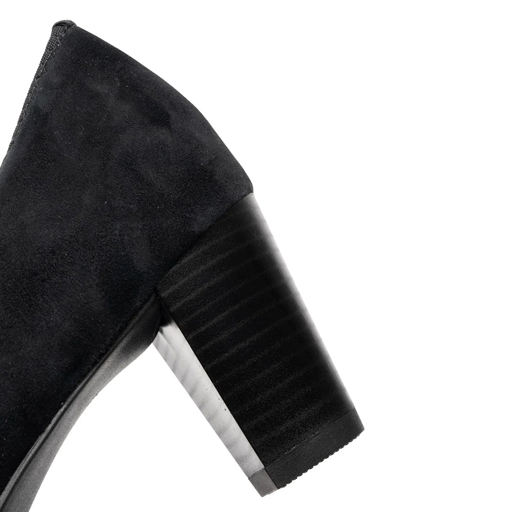 Ara Ophelia Black Suede 3 inch heel