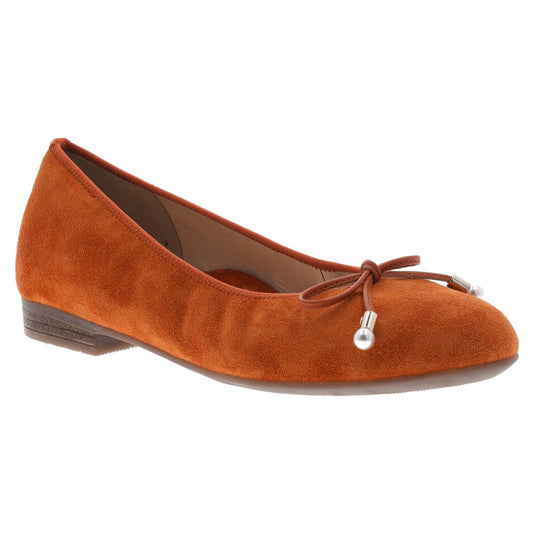 Ara Scout Classic Ballet Flat Womens Shoes Ambra