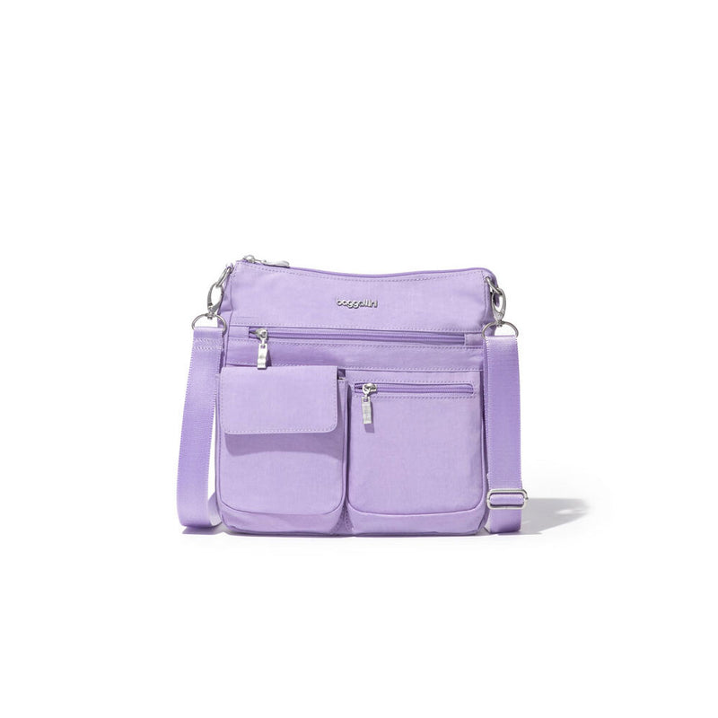 Baggallini Everywhere Slim Crossbody Handbags Lavender