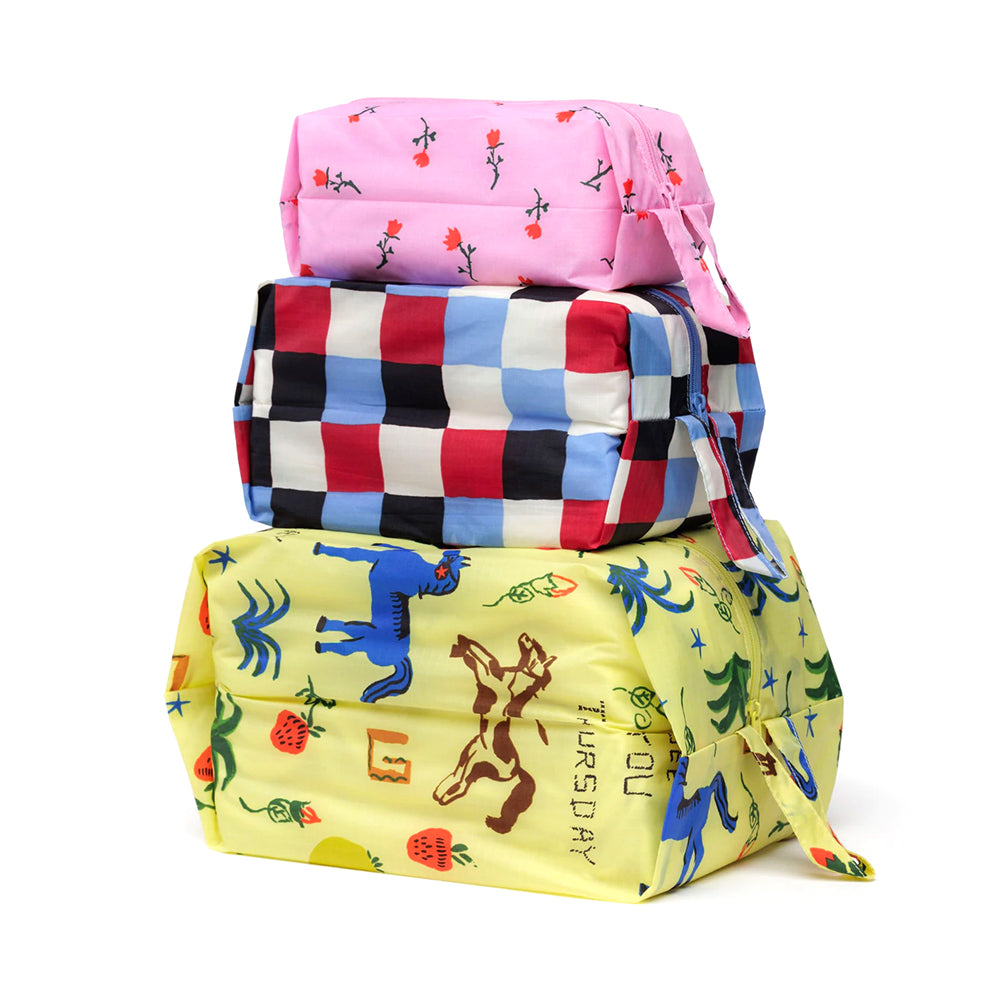 Baggu 3D Zip Set Accessories Painted Prairie