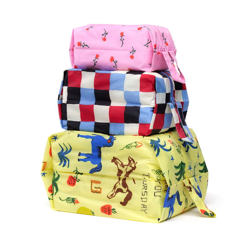Baggu 3D Zip Set Accessories Painted Prairie