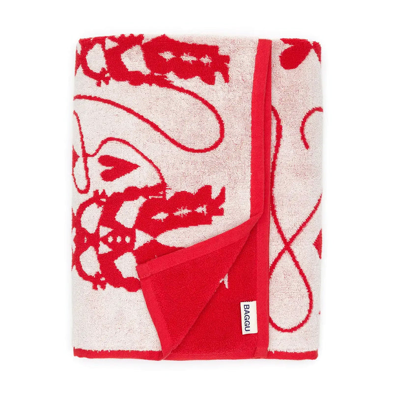 Baggu Reversible Bath Towel Organic Terrycloth Cotton Simons Shoes