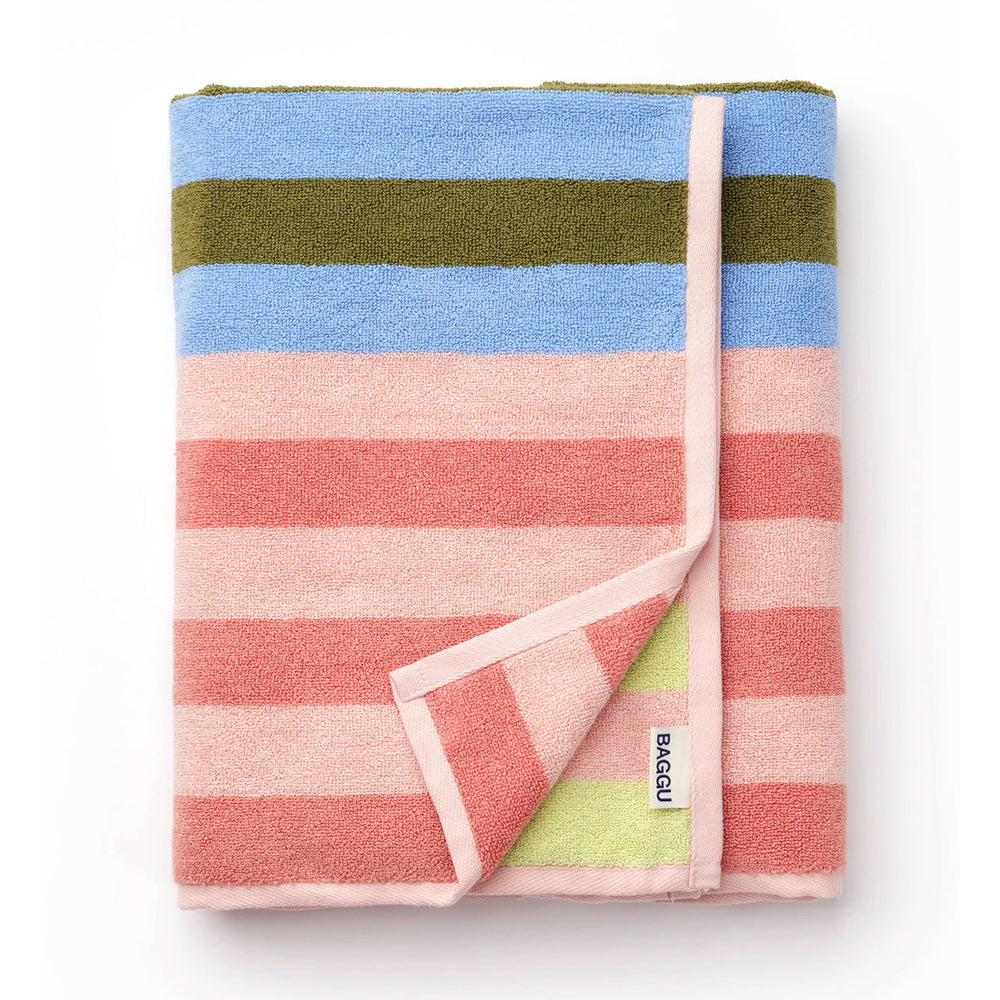 Baggu Bath Towel Accessories Sherbet Stripe